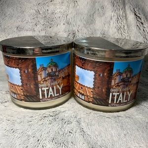 Italy Cannoli & Chocolate 3-Wick Candles from Bath & Body Works (2018) BBW